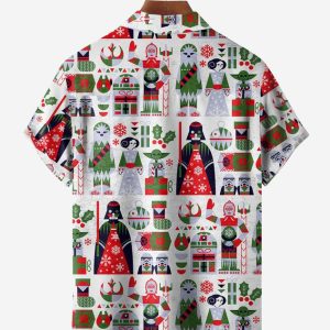 Christmas Chest Pocket Short Sleeve Shirt