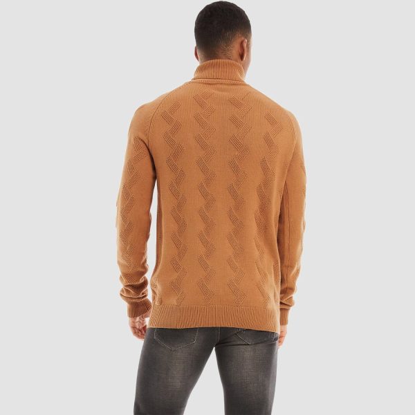 f438223d3ad6fbfb38cd57b35c6868dc084af683b161e3501781898a734ba491.jpg Men's Turtleneck Sweater Heavyweight Long Sleeves Cotton Pullover Knitted Casual Sweatshirt