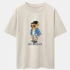 Los Angeles Skate Bear Print Heavy Weight Oversize T-Shirt