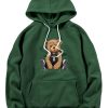 London Bear Print Hoodie