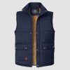 f657916cbad3dd0a0562bc7a3743a9171c89a77f86e819442809139f9f5dad16.jpg Men's Outerwear Vests Sleeveless Winter Stand Collar Padded Vest Warm Fleece Lined