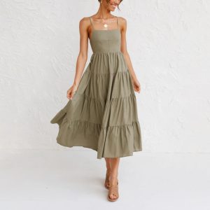 Fashion Strap Cake Dress