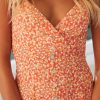 Sexy V-neck Sling Print Dress