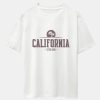 Vintage California Letter Print Heavy Weight Oversize T-Shirt