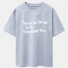 Slogan Print Drop Shoulder Oversize T-Shirt