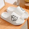 Women Cartoon Graphic Single Band Slides, Fashion Summer EVA Slides