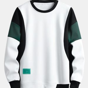 Color Block Patchwork Sweatshirt
