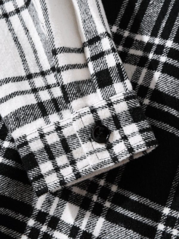 Patchwork Flannel Plaid Overshirt