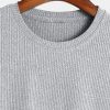 Muscle Fit Arc Hem Textured T-Shirt