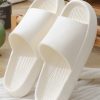 fad141fa8044492d066ef3854653c3a552c13902c7fe09b377845f549ac8e112.jpg Minimalist Single Band Slides Shower Bathroom Slippers Comfy Cushioned Thick Sole