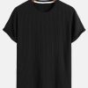 Basic Slim Fit Ribbed T-Shirt