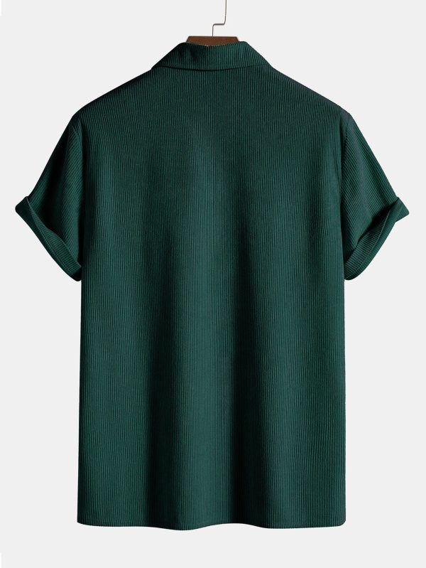 fc87bdf27ea4dbb88b34b43094e669d71b887a49a4b9a9bd2e3088e82bb4cd40.jpg Short Sleeve Corduroy Polo Shirt & Corduroy Shorts