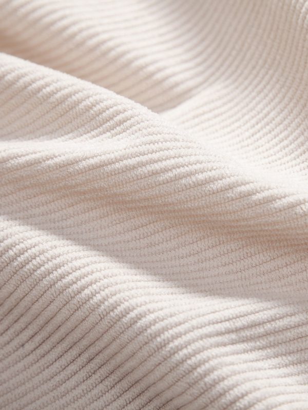 Long Sleeve Polo Collar Corduroy Shirt & Shorts