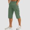 fd0865b250b362da58ea699ac3a0709eeb1a9328c221c20bac662b59720210be.jpg Men Knee Length Shorts Lightweight Thin Quick Dry Cargo Shorts