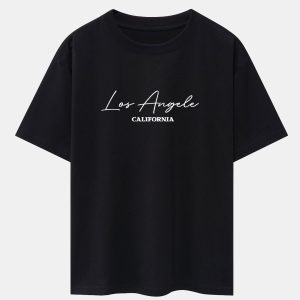 Los Angeles Handwritten Print Heavy Weight Oversize T-Shirt