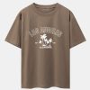 Los Angeles Palms Print Heavy Weight Oversize T-Shirt